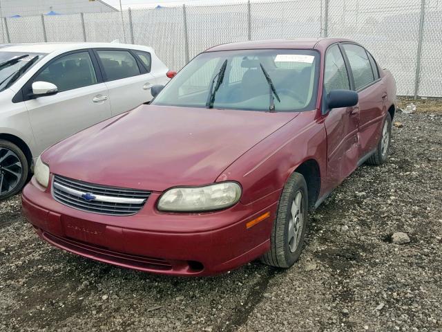 1G1ND52F04M557880 - 2004 CHEVROLET CLASSIC BURGUNDY photo 2