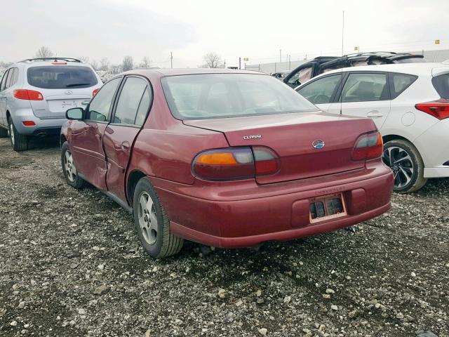 1G1ND52F04M557880 - 2004 CHEVROLET CLASSIC BURGUNDY photo 3