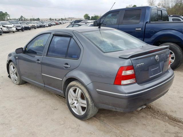 3VWSE69MX4M052254 - 2004 VOLKSWAGEN JETTA GLS GRAY photo 3