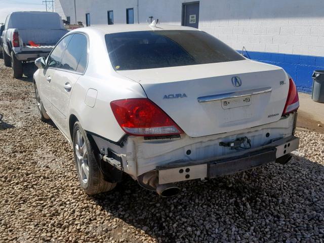 JH4KB16545C013673 - 2005 ACURA RL WHITE photo 3