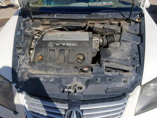 JH4KB16545C013673 - 2005 ACURA RL WHITE photo 7