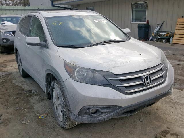 2HKRM4H76DH679754 - 2013 HONDA CR-V EXL SILVER photo 1