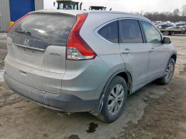 2HKRM4H76DH679754 - 2013 HONDA CR-V EXL SILVER photo 4