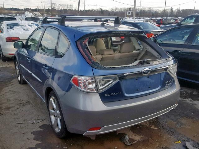 JF1GH63608G828312 - 2008 SUBARU IMPREZA OU BLUE photo 3