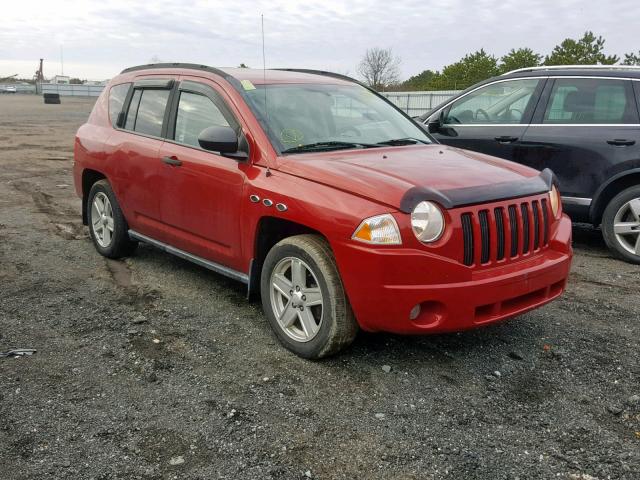 1J8FF47W67D265253 - 2007 JEEP COMPASS RED photo 1