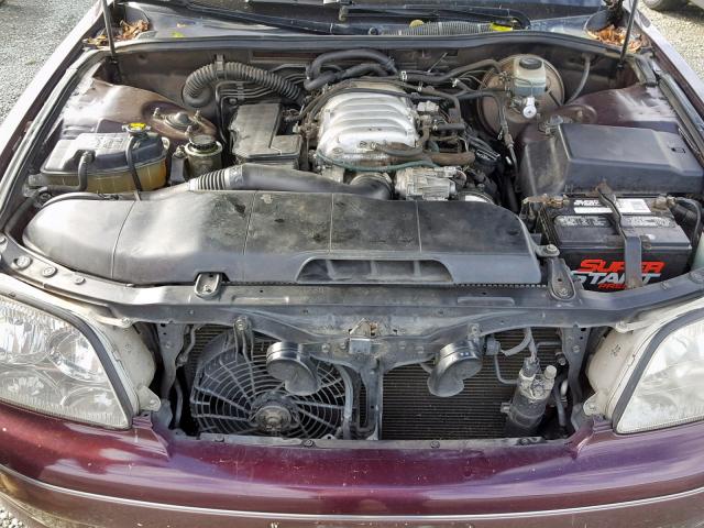 JT8BH28F9W0105598 - 1998 LEXUS LS 400 MAROON photo 7