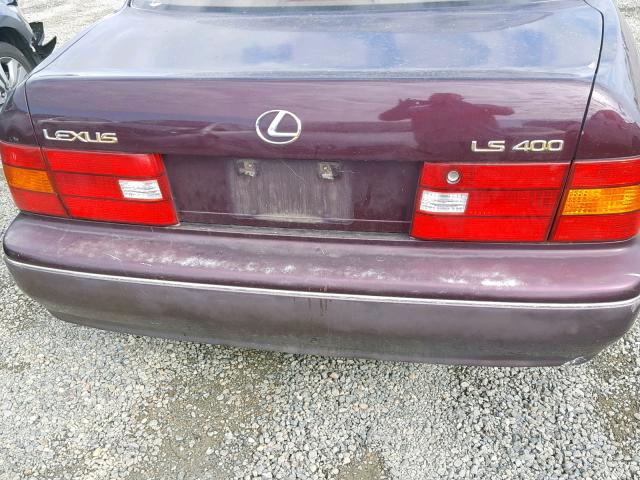 JT8BH28F9W0105598 - 1998 LEXUS LS 400 MAROON photo 9