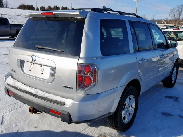 5FNYF18208B056899 - 2008 HONDA PILOT VP SILVER photo 4