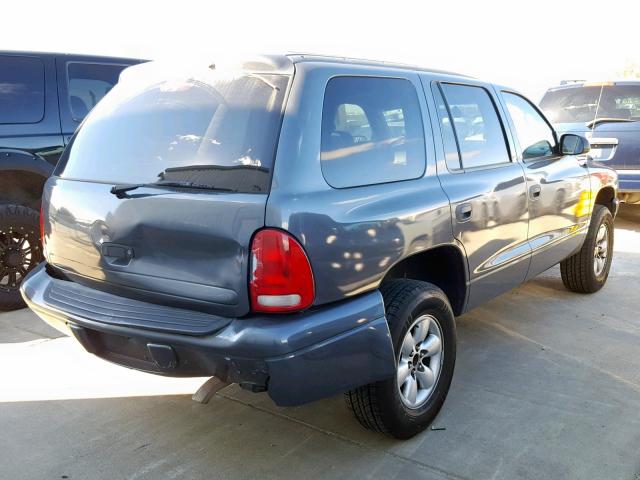 1D4HS38N93F500922 - 2003 DODGE DURANGO SP GRAY photo 4