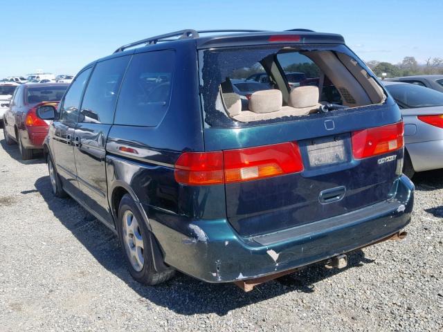 2HKRL1852YH548052 - 2000 HONDA ODYSSEY LX GREEN photo 3