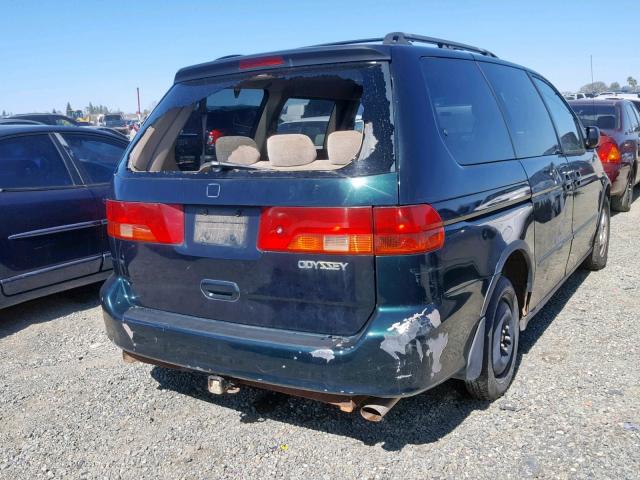 2HKRL1852YH548052 - 2000 HONDA ODYSSEY LX GREEN photo 4