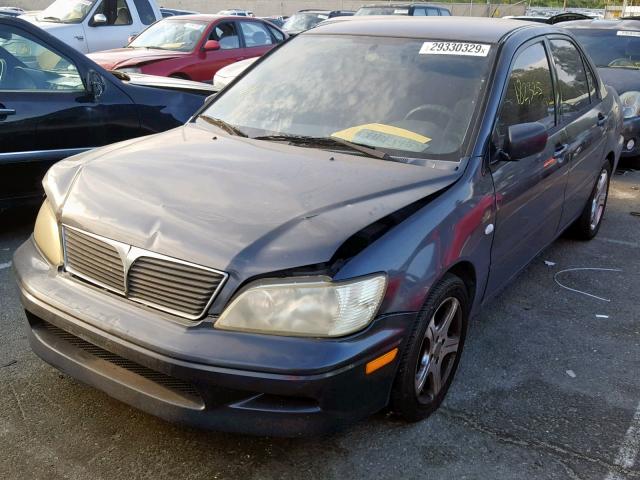 JA3AJ26E52U028984 - 2002 MITSUBISHI LANCER ES GRAY photo 2