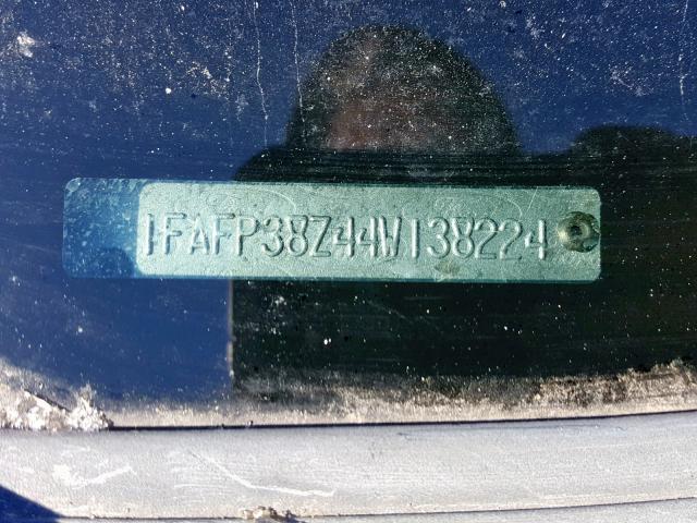 1FAFP38Z44W138224 - 2004 FORD FOCUS ZTS SILVER photo 10