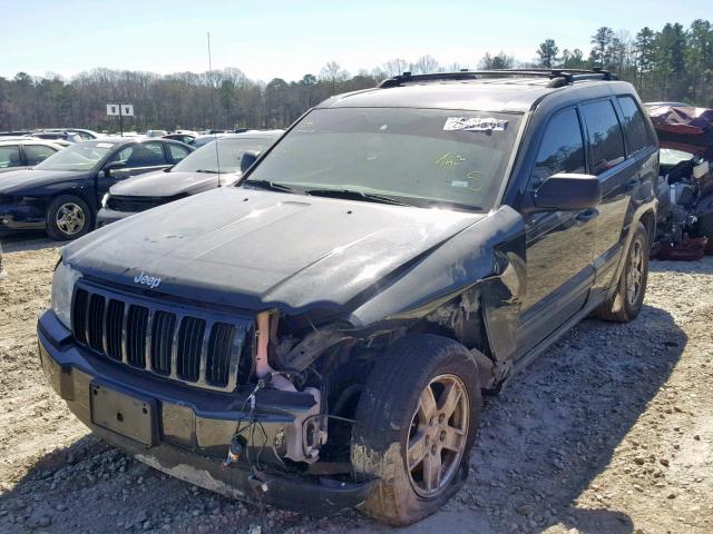 1J4HS48N25C724342 - 2005 JEEP GRAND CHER BLACK photo 2