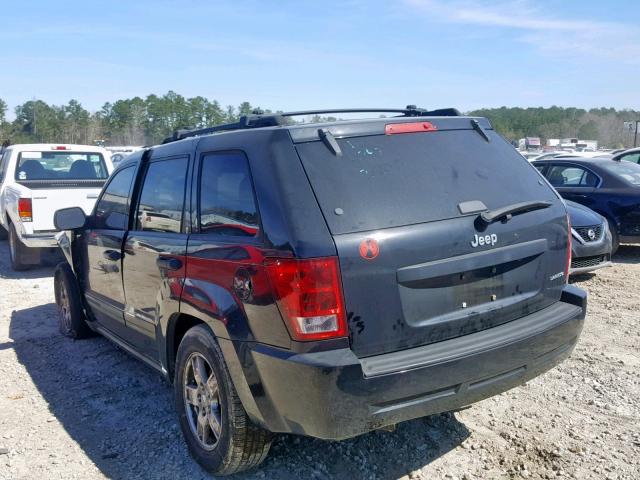 1J4HS48N25C724342 - 2005 JEEP GRAND CHER BLACK photo 3