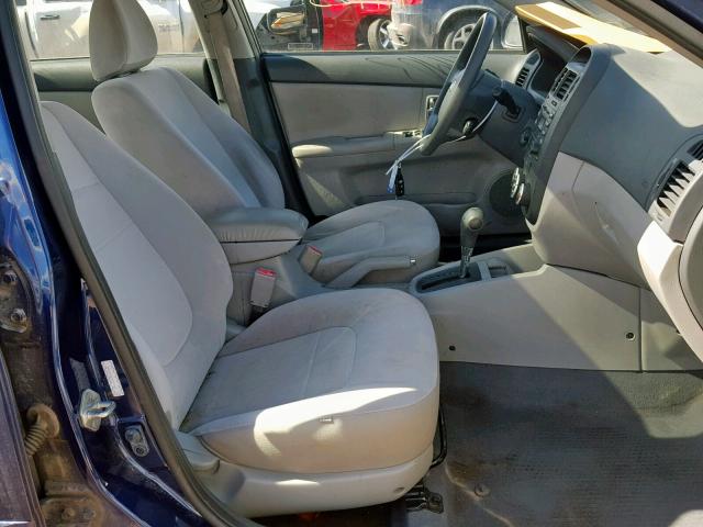 KNAFE221395637409 - 2009 KIA SPECTRA EX BLUE photo 5