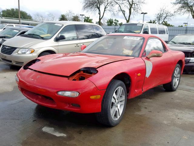 JM1FD3313P0207044 - 1993 MAZDA RX7 RED photo 2