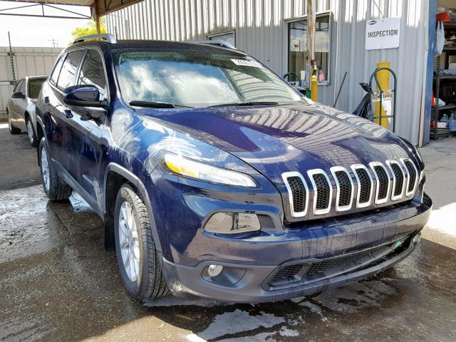 1C4PJLCB5FW700371 - 2015 JEEP CHEROKEE L BLUE photo 1