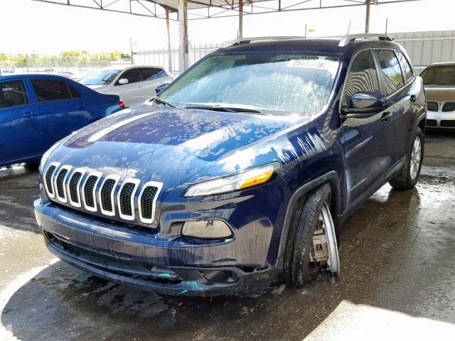 1C4PJLCB5FW700371 - 2015 JEEP CHEROKEE L BLUE photo 2