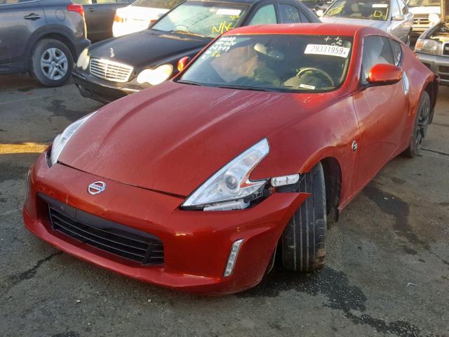 JN1AZ4EH1GM937591 - 2016 NISSAN 370Z BASE RED photo 2