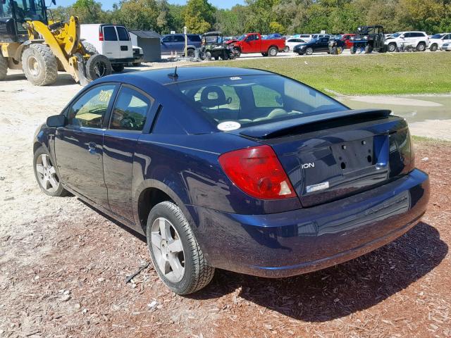 1G8AV18F77Z100018 - 2007 SATURN ION LEVEL BLUE photo 3