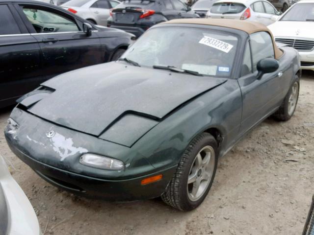 JM1NA3537V0727991 - 1997 MAZDA MX-5 MIATA GREEN photo 2