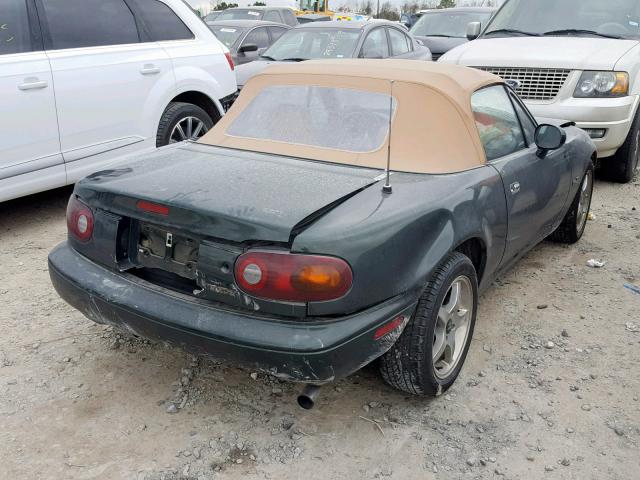 JM1NA3537V0727991 - 1997 MAZDA MX-5 MIATA GREEN photo 4