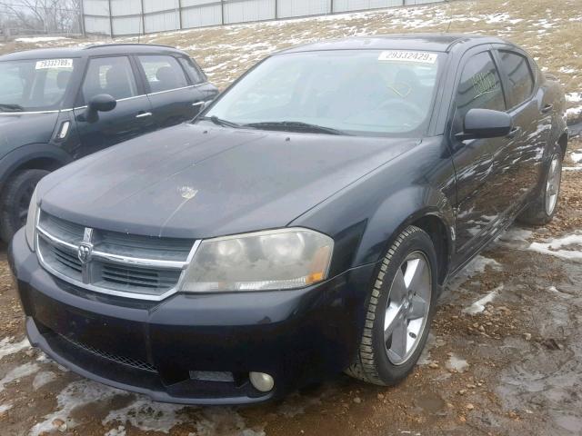 1B3LC76M08N600492 - 2008 DODGE AVENGER R/ BLACK photo 2