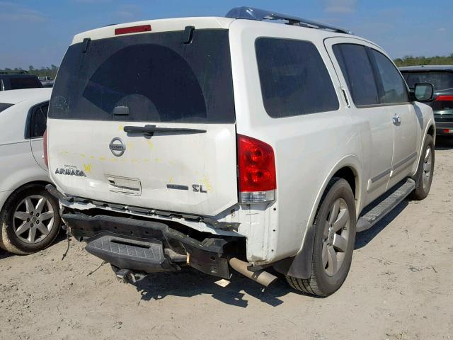 5N1BA0ND4EN613102 - 2014 NISSAN ARMADA SV WHITE photo 4