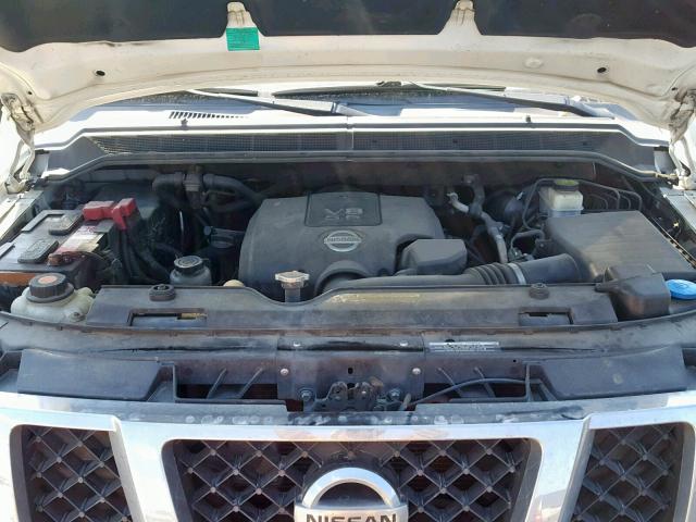 5N1BA0ND4EN613102 - 2014 NISSAN ARMADA SV WHITE photo 7