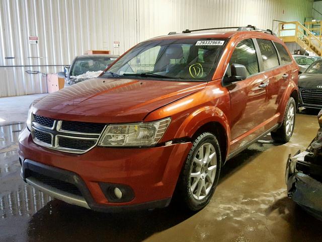 3C4PDDFG1ET103940 - 2014 DODGE JOURNEY R/ ORANGE photo 2