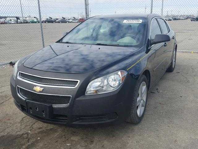 1G1ZB5EB1AF183036 - 2010 CHEVROLET MALIBU LS BLACK photo 2
