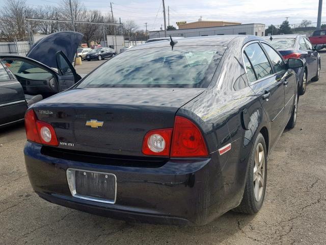 1G1ZB5EB1AF183036 - 2010 CHEVROLET MALIBU LS BLACK photo 4