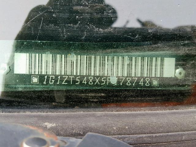 1G1ZT548X5F178748 - 2005 CHEVROLET MALIBU LS GRAY photo 10