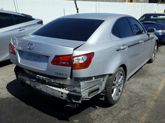 JTHBK262X62002633 - 2006 LEXUS IS 250 SILVER photo 4