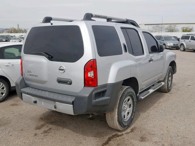 5N1AN0NW0FN652790 - 2015 NISSAN XTERRA X SILVER photo 4