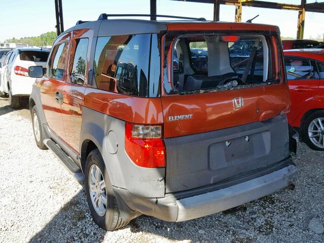 5J6YH28584L039554 - 2004 HONDA ELEMENT EX ORANGE photo 3