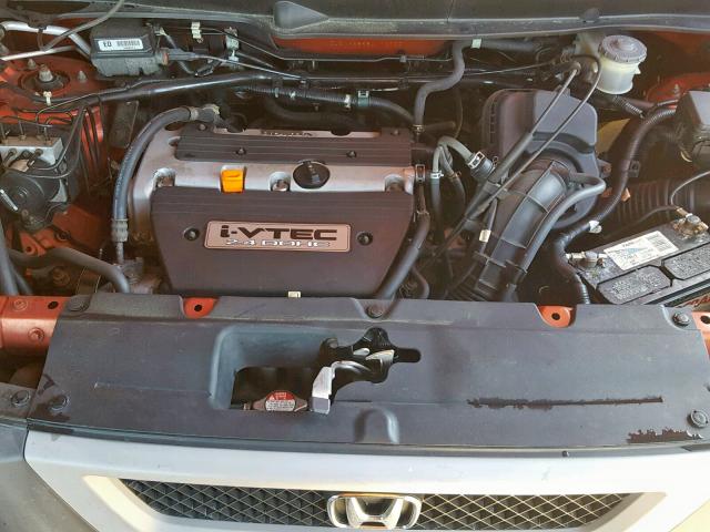 5J6YH28584L039554 - 2004 HONDA ELEMENT EX ORANGE photo 7