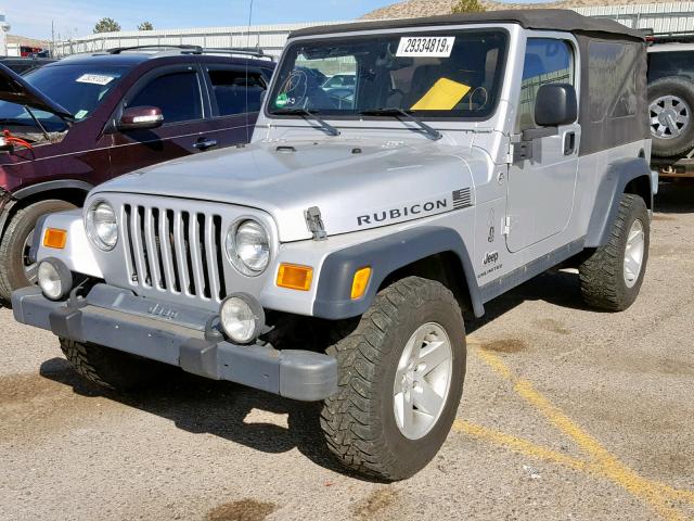 1J4FA64S55P367460 - 2005 JEEP WRANGLER / SILVER photo 2