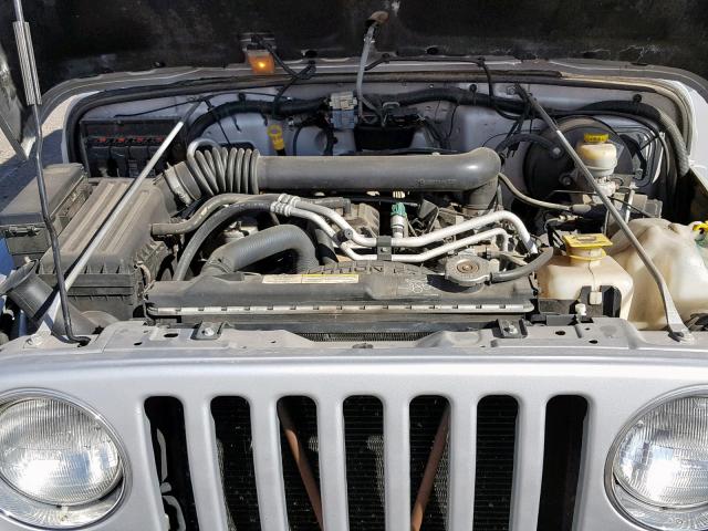 1J4FA64S55P367460 - 2005 JEEP WRANGLER / SILVER photo 7