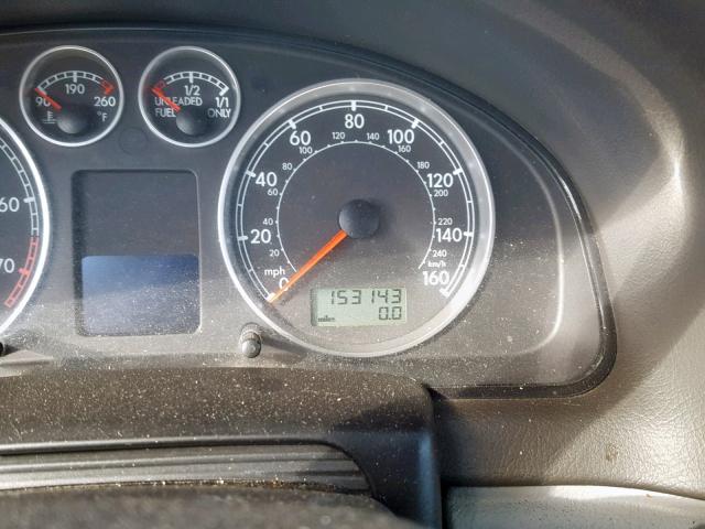 WVWRH63B21E149742 - 2001 VOLKSWAGEN PASSAT GLX SILVER photo 8