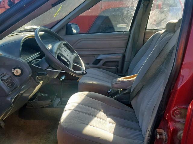 1FAPP36X3NK139508 - 1992 FORD TEMPO GL RED photo 5