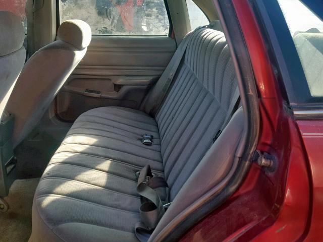 1FAPP36X3NK139508 - 1992 FORD TEMPO GL RED photo 6