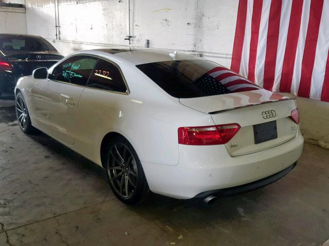 WAUDK78T39A013476 - 2009 AUDI A5 QUATTRO WHITE photo 3