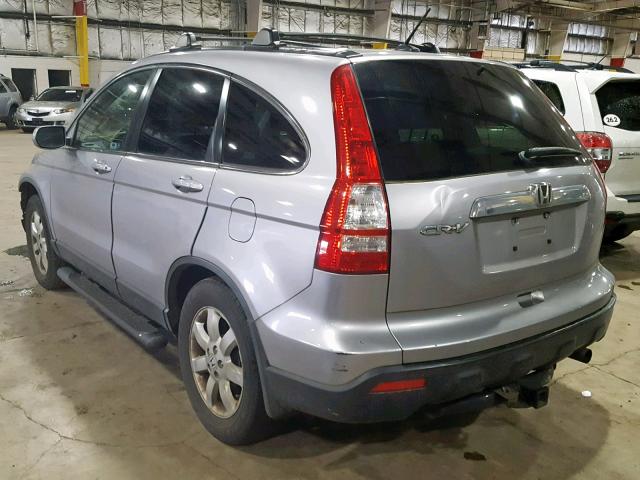 JHLRE48787C039352 - 2007 HONDA CR-V EXL SILVER photo 3