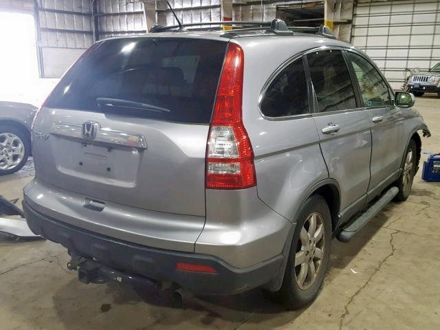 JHLRE48787C039352 - 2007 HONDA CR-V EXL SILVER photo 4