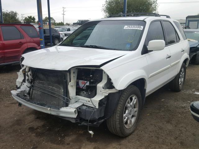 2HNYD18846H518229 - 2006 ACURA MDX TOURIN WHITE photo 2