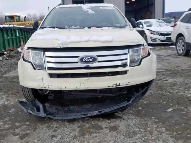 2FMDK36C58BA47383 - 2008 FORD EDGE SE CREAM photo 9