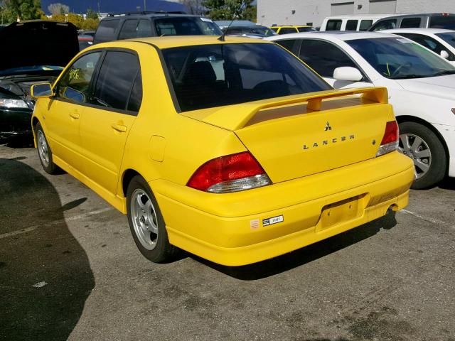 JA3AJ86E33U022363 - 2003 MITSUBISHI LANCER OZ YELLOW photo 3