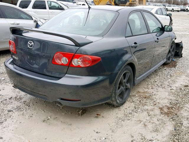 1YVHP80D555M73963 - 2005 MAZDA 6 S BLACK photo 4